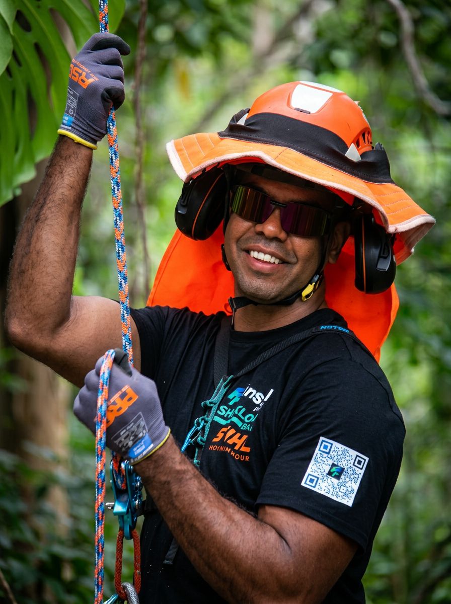Queensland competitive tree climber Jorim Hutton
